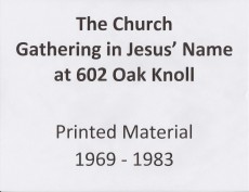 Printed Material 1969-1983 (1/101)